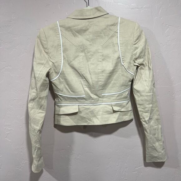 Bebe Linen Sandshell Blazer - Picture 2 of 7